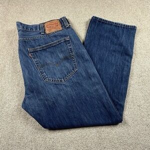 Levi's 501 Men's 38x29 (tag 40x30) Button Fly Straight Leg Blue Jeans
